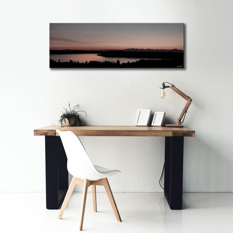  «Diffuse Moments - Sunset Waters» par Life BeautifuLEE, art mural sur toile, 60 po x 20 po