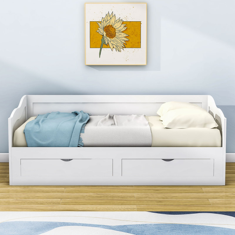 Lit de jour avec couchette Naoise, Blanc
