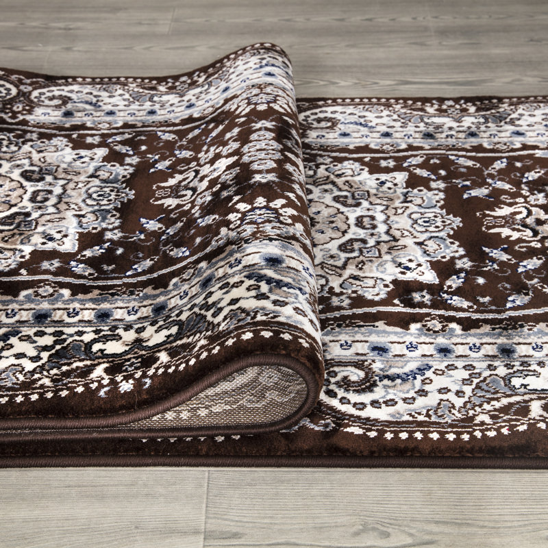 Floral Area Rug, Rectangle 60 x 110cm