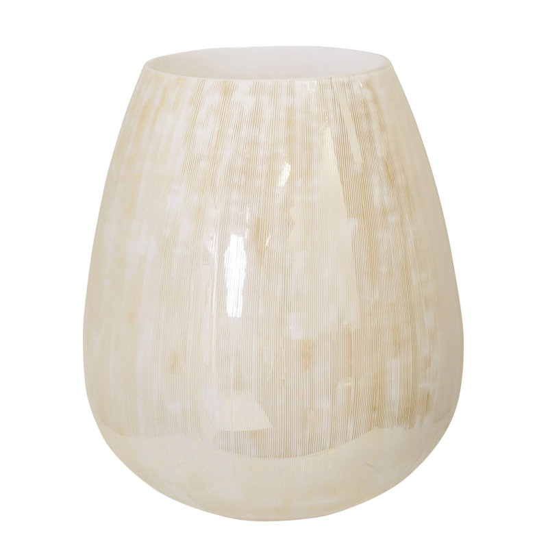 Vase en verre - Lustre gravé