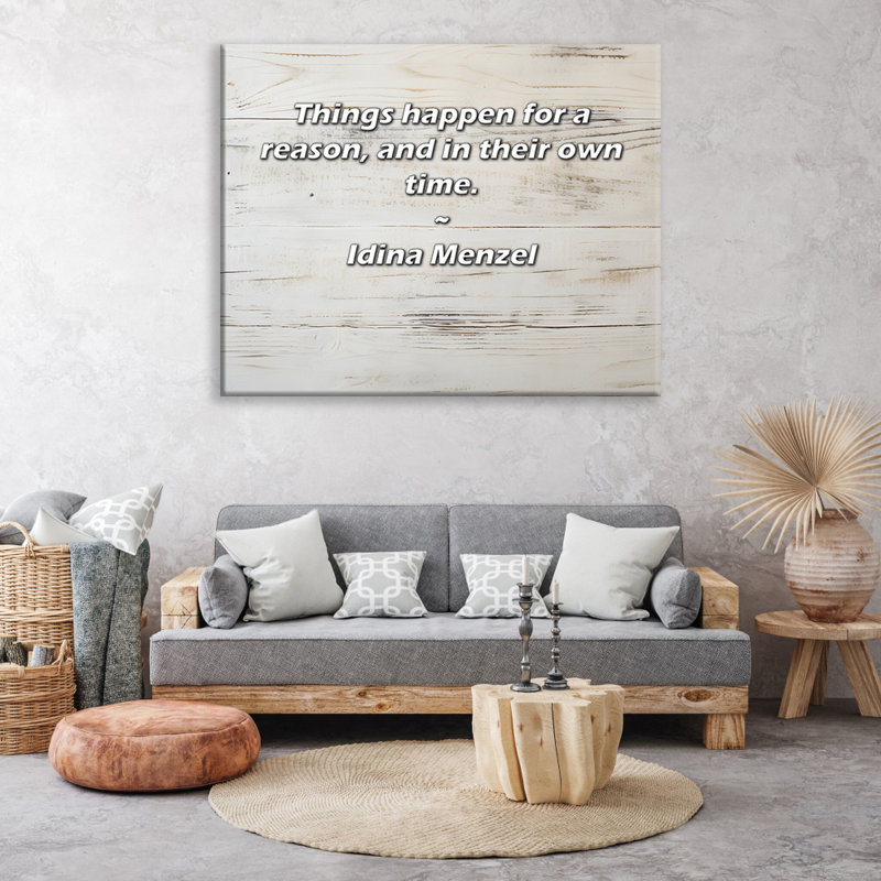 Une toile tendue avec une galerie Allium Way® par Idina Menzel: «Les choses se passent pour une raison