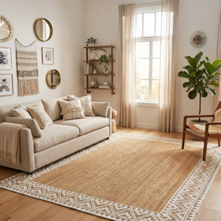 Tapis ovale en jute tressé à la main Natural