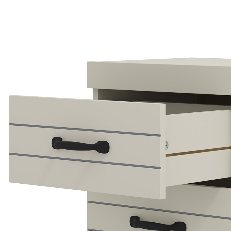 Allington 3 Drawer Bedside Sets of 2, Light Grey