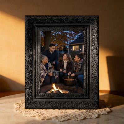Black 1PC 5" x 7" Clean Line Picture Frame with Photo Protector