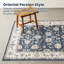 Tapis oriental en polyester tissé à la machine Cherita-766218904