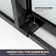 Losar 48'' W 78'' H Framed Rectangle Reversible Shower Enclosure