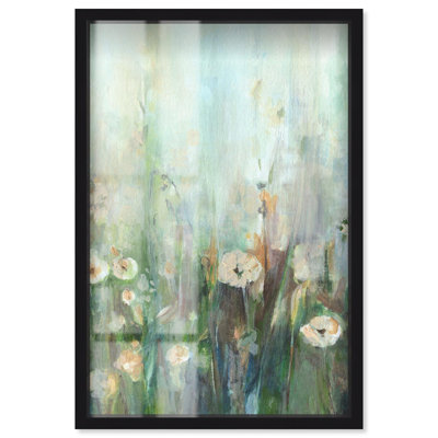 «Harmony Green II Shadowbox Print Floral Abstract Art» par Art Remedy