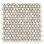 Carreau de mosaïque rond en verre 12 po x 12 po Eterna Penny
