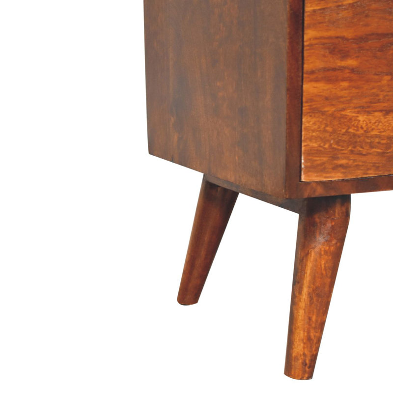 Quantico 45cm W Solid Wood Bedside Table