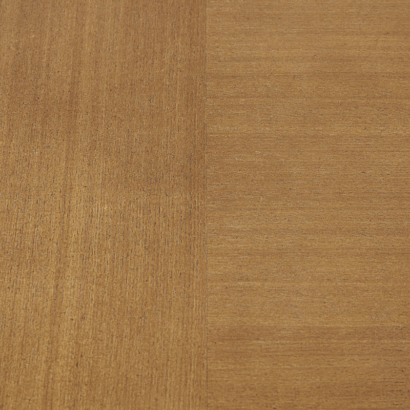 Pecan Wood Round Dining Table with X-Base, Seats 4