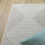 Tapis gris / blanc à motif géométrique deux tons Maitland-1768245119