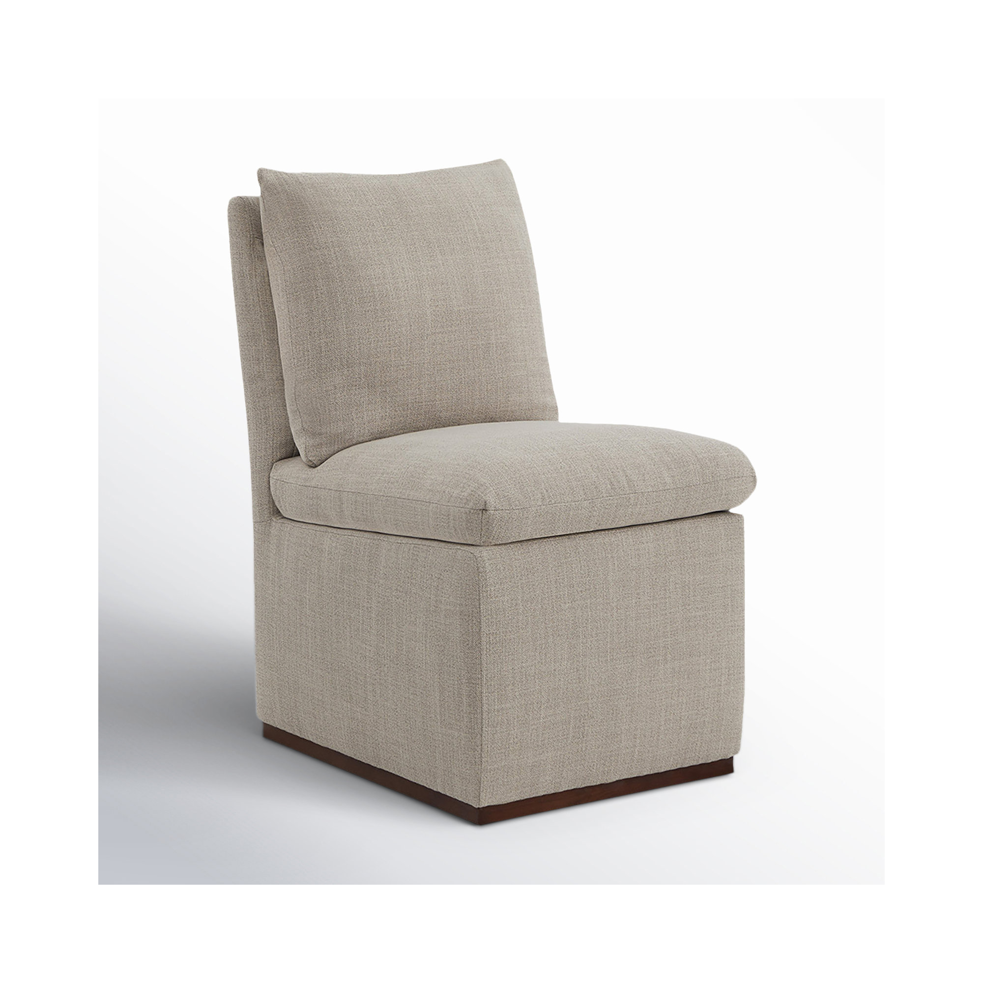 Bobbi Upholstered Dining Chair, Effie Flax Performance Linen
