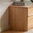 Solid Oak TV Stand with 4 Drawers-756968463