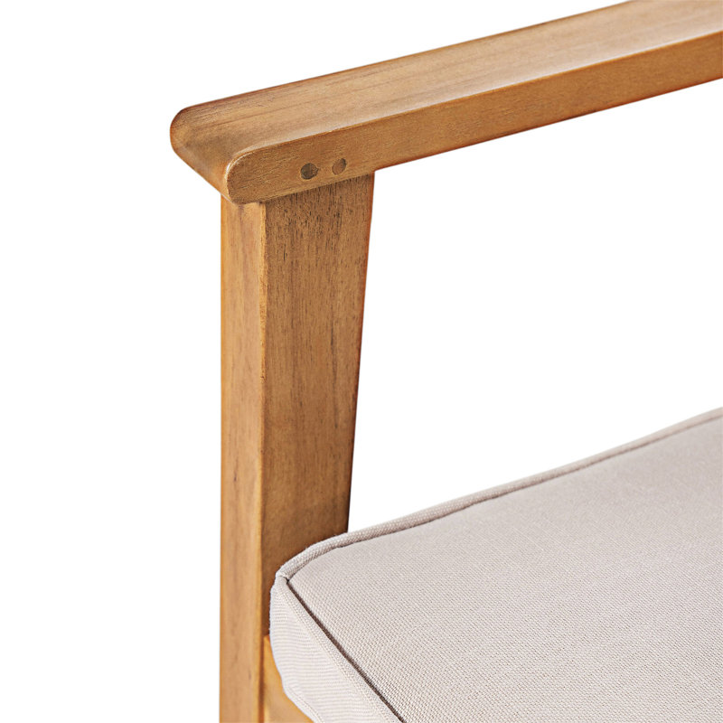 Ensemble de 2 chaises de patio en bois