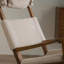 Chaise berçante simple en bois massif-111008628