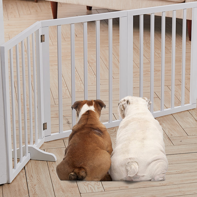Liz Free Standing Pet Gate, White