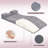 Ergonomic Lash Bed Topper with Lash Pillow, Foldable Foam Cushion for Lash Extensions and Beauty Salon, Curvy Massage Cushion-129470052