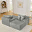 Fauteuil paresseux à deux places, canapé compressé sans assemblage, fabriqué en tissu de velours, fauteuil moderne moelleux, utilisé pour les salons et les chambres à coucher-653135392