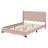 Queen Size Linen Upholstered Platform Storage Bed