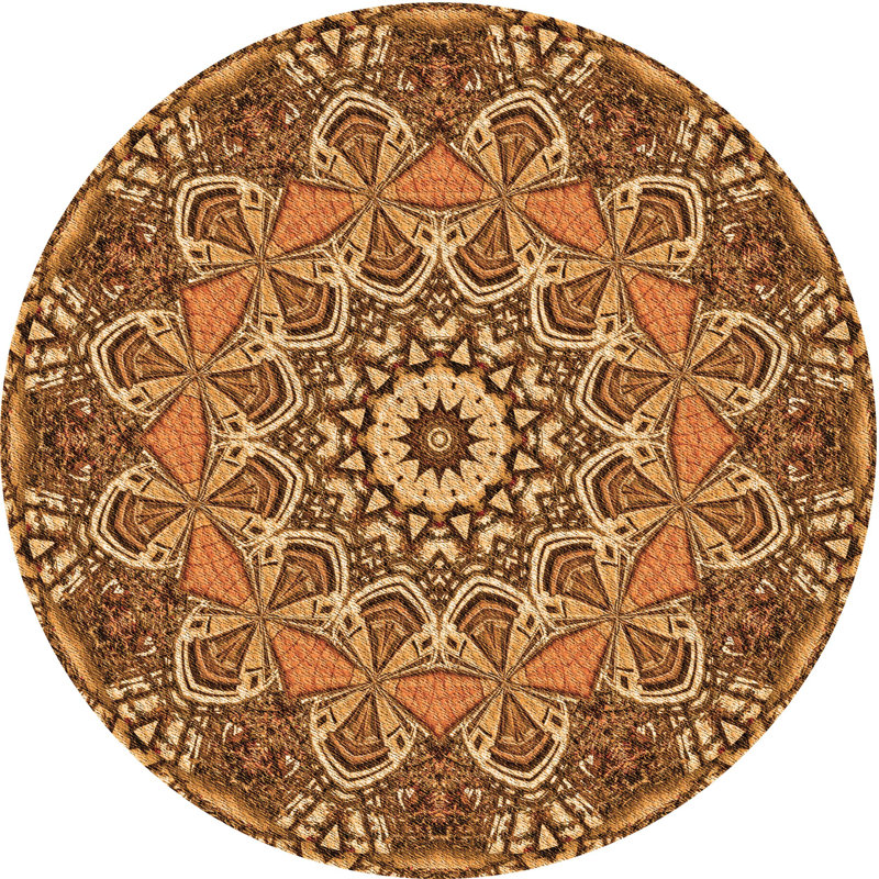 Oriental Indoor Rug, Round 6'