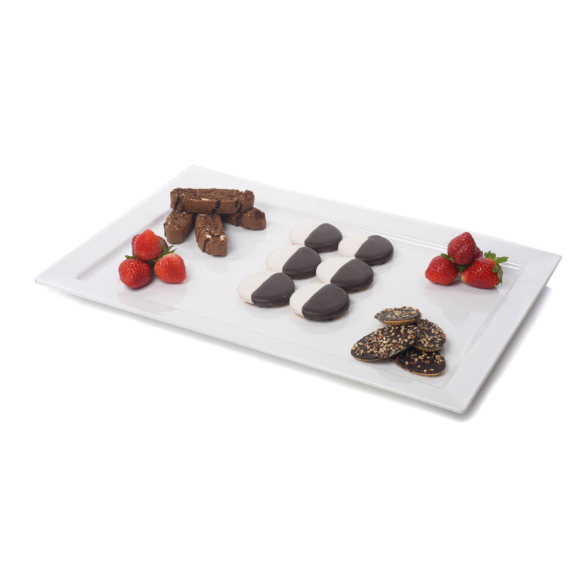Plateau de service en mélamine Asteria, H 1 po x l 22 po x P 14 po
