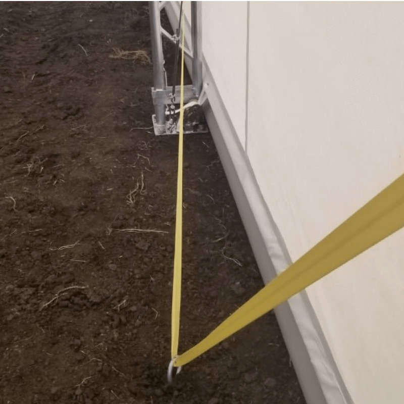 Abri de rangement à double treillis l 30 pi x P 40 pi, PVC 23 oz, structure en acier galvanisé robuste, 23oz PVC