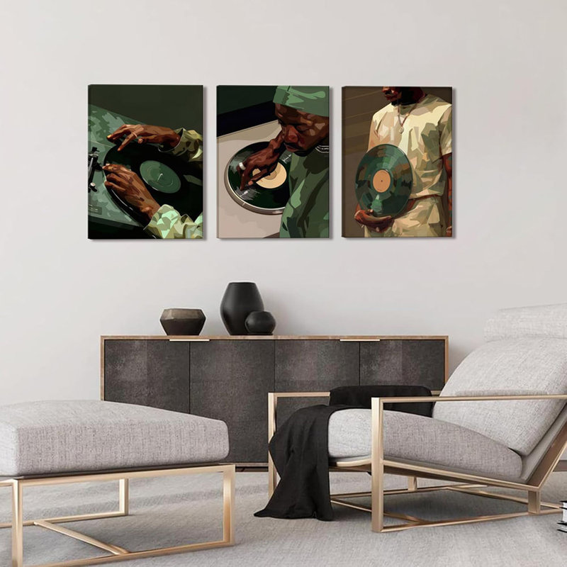 3 Piece Wrapped Canvas Print, 40 cm H x 30 cm W