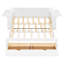 Structure de lit de chambre à coucher, lit de jour avec bureau amovible, tiroirs de rangement et table d'appoint hydraulique-702083732-702083730