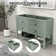 48'' Double Bathroom Vanity Base Only, Sink not Included