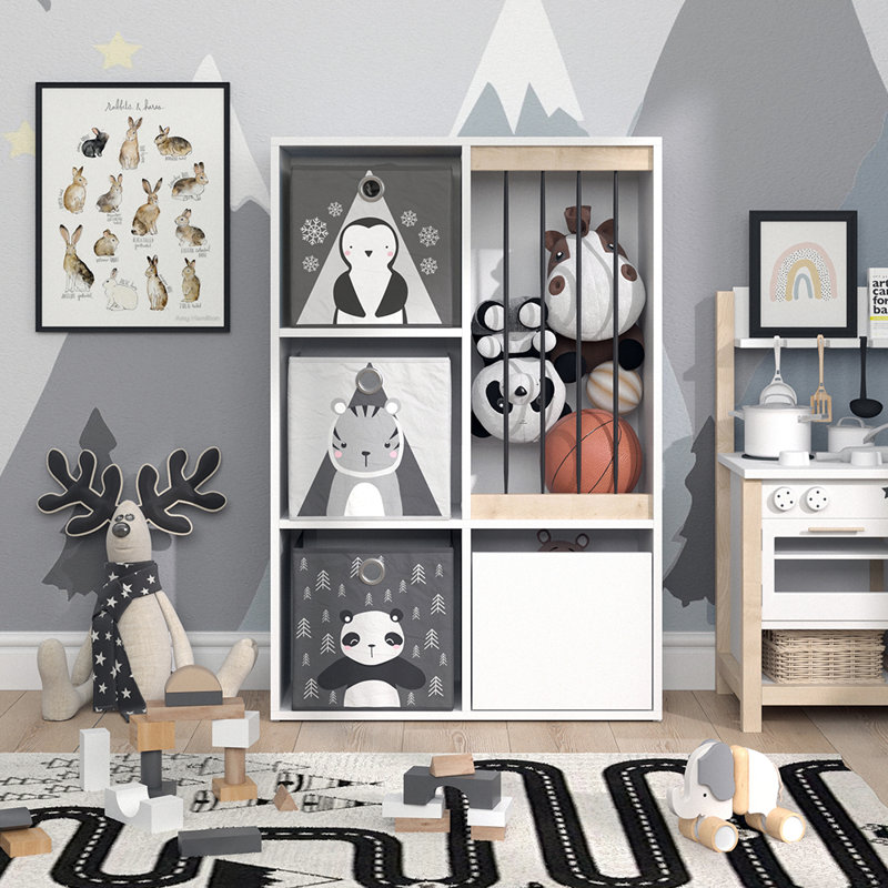 Eckhoff 107.8cm H X 72cm W Toy Storage Kids Bookcase