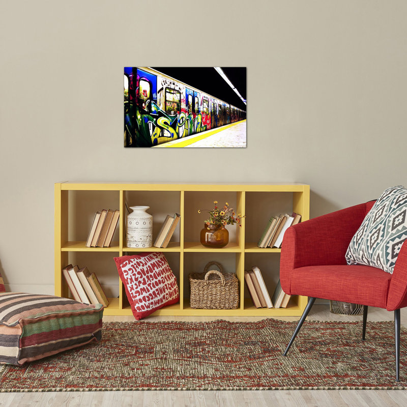 " Train Graffiti ", 40" H x 60" W x 1.5" D