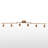 62.2'' 6 -Light Swing Arm Track Track Kit with Dimmable and Adjustable Head-89311755