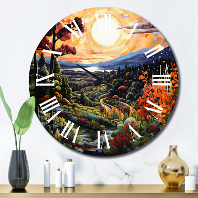 Horloge murale Vineyard Bliss