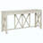 Acacia Veneer Console Table With 4 Spacious Drawers, Modern Crisscross Design Entryway Table With Open Bottom Storage,Farmhouse Sofa Table For Living Room,Kitchen,Dining Room,Hallway-1874741295