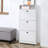 Shoe Cabinet, Shoe Storage Cabinet With 3 Large Fold-Out Drawers
