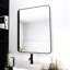Miroir de salle de bain avec cadre en aluminium noir-129640187-129640186