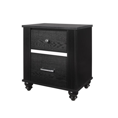 Table de chevet noire Gaston