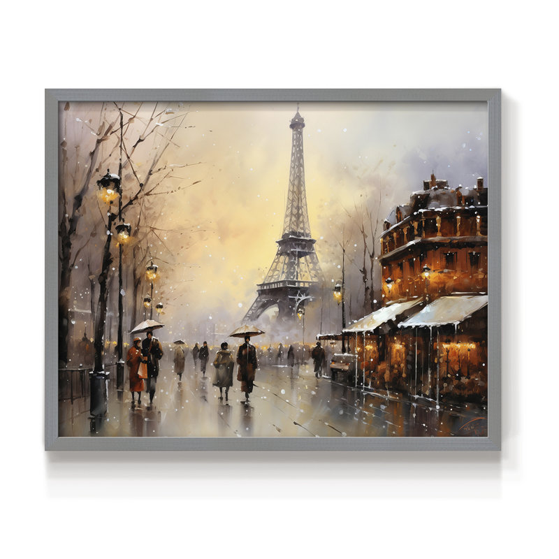 Chirstmas Art-CCCIX -Framed Print - Restickable, Gris, H 22 po x l 28 po