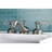 Kingston Brass Wilshire Two-Handle 3-Hole Deck Mount Widespread Bathroom Faucet with Brass Pop-Up Drain-17424552