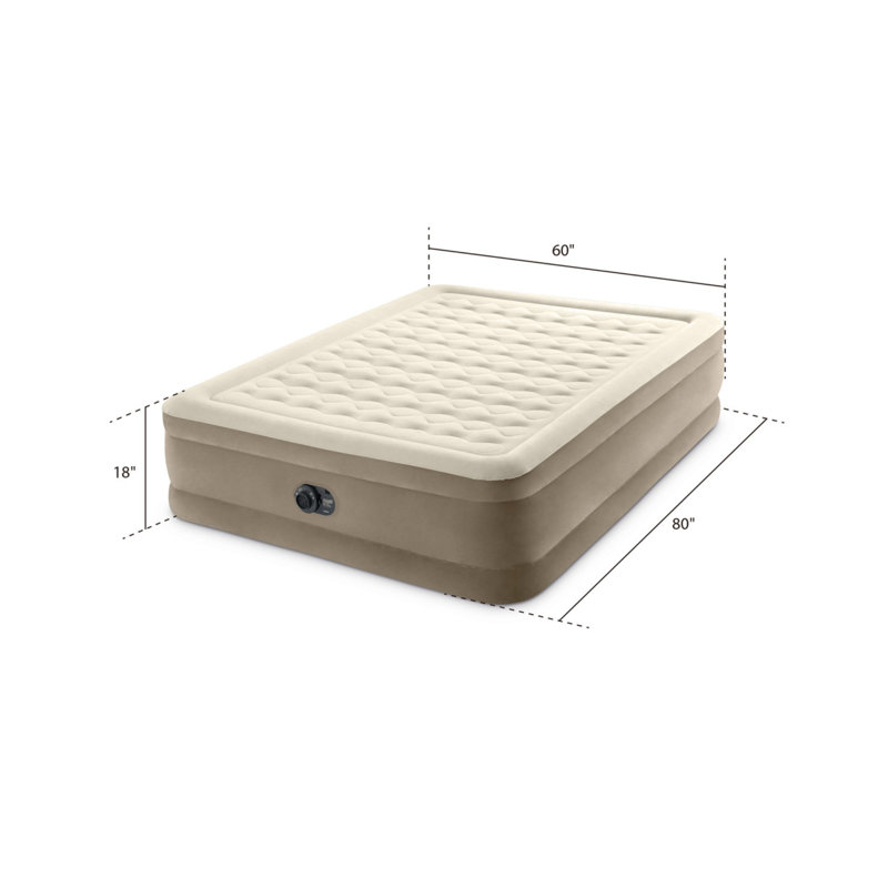 Matelas gonflable Intex Ultra Plush Fiber Tech avec pompe intégrée, Grand