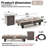 54 inch Propane Fire Pit,Outdoor Gas Fire Pit Table with Rain Cover,Rectangular Heater for Patio, Backyard, Deck,50,000BTU Outdoor Modern Patio Fire Pit.