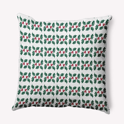 E By Design Striped Polyester Throw Pillow In Green