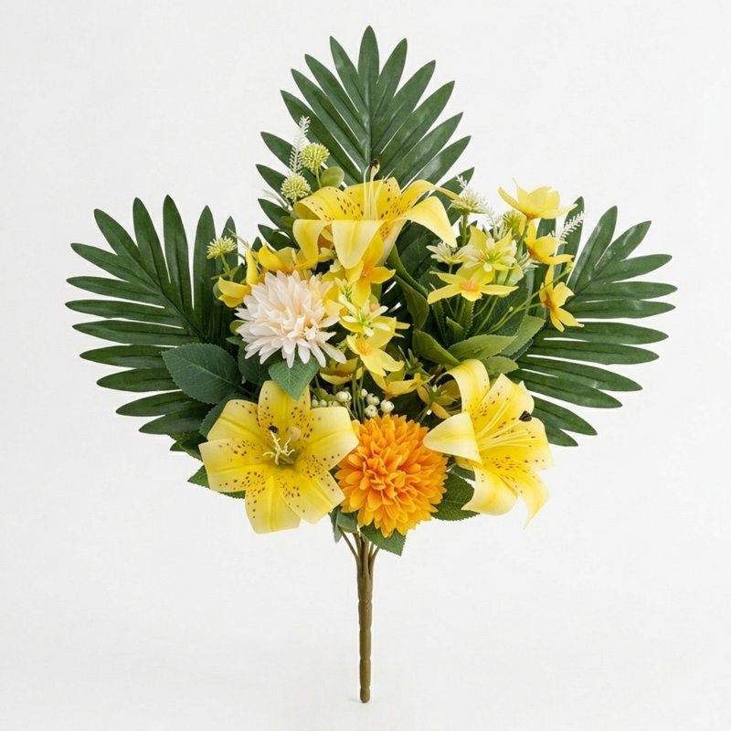 Fleurs de cimetière artificielles pour la tombe