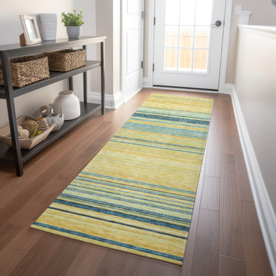 Chayden Washable Striped Indoor / Outdoor Rug