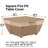 Classic Accessories Veranda 42 in. W x 42 in. D Fire Pit Cover