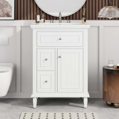 Meuble-lavabo 24 po avec lavabo en céramique