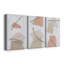Nude Gold Shapes II - Ensemble de 3 peintures sur toile tendue-510659728