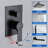 Ceiling Rain Shower System With Tub Spout 3 Function Shower Faucet Set Contain 12 Inch Shower Head And Handheld Shower Trim Kit Valve Cartridge Included-125491398