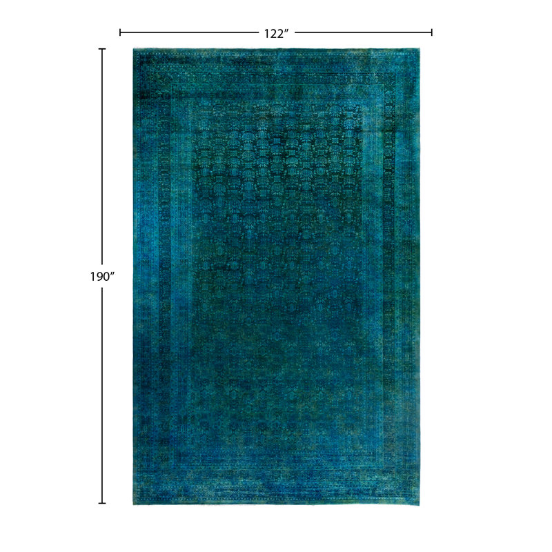 Overdyed One-of-a-Kind 10' 2" X 15' 10" Hand Knotted Area Rug