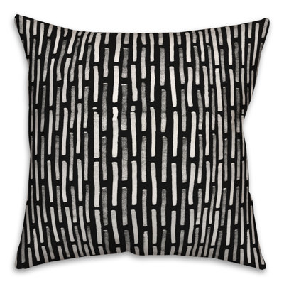 Striped Outdoor Reversible Throw Pillow